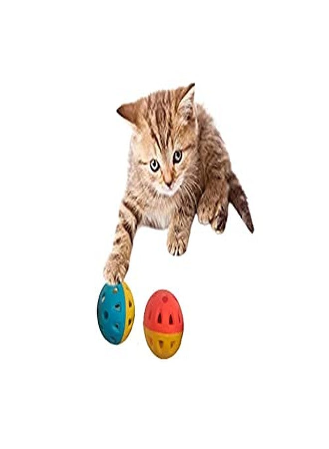 Pet Guard Cat Ball Toy, Interactive Bell Ball for Kitten, Small, Pack of 2 - Image 2